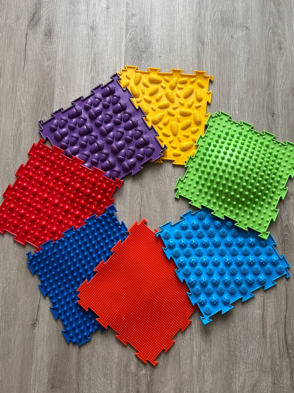 Ortodon Sensory Play Mats - Bright Multicolor Set
